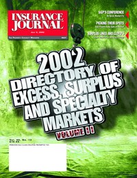 2002 Excess, Surplus and Specialty Markets Directory, Vol. I