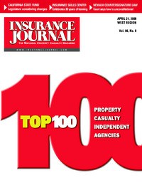 Top 100 Retail Agencies; Medical Professional Liability; Top Performing P/C Insurers: 1Q