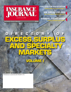 2001 Excess, Surplus and Specialty Markets Directory, Vol. I
