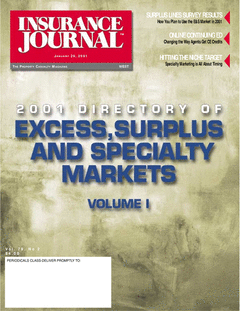 2001 Excess, Surplus and Specialty Markets Directory, Vol. I