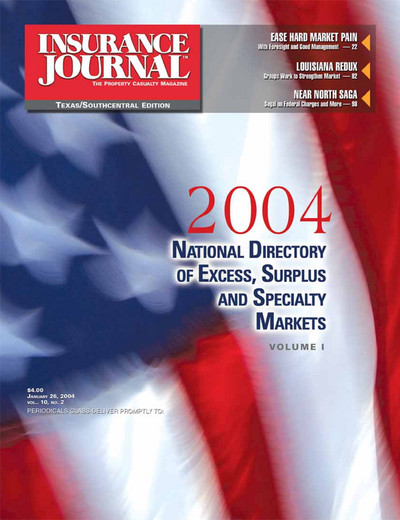 Insurance Journal Magazine January 26, 2004