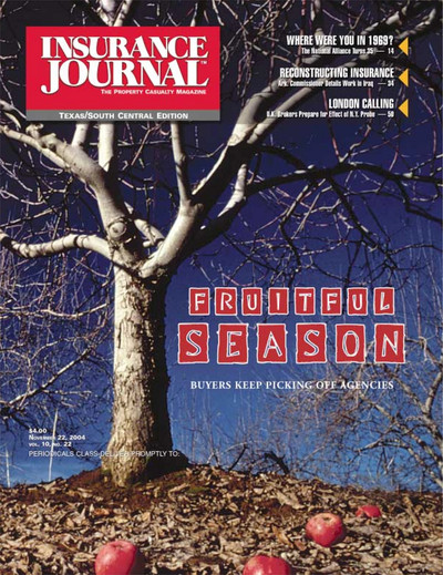 Insurance Journal Magazine November 22, 2004