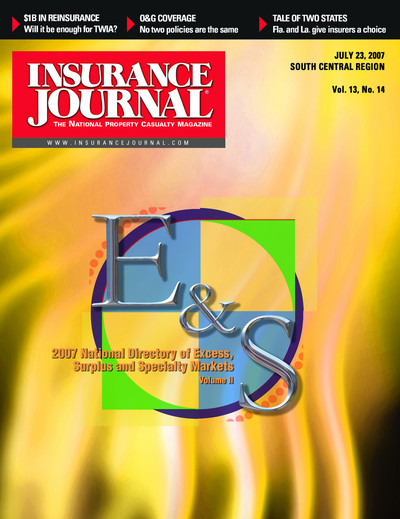 Insurance Journal Magazine July 23, 2007