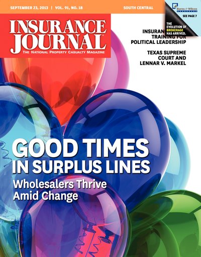 Insurance Journal Magazine September 23, 2013