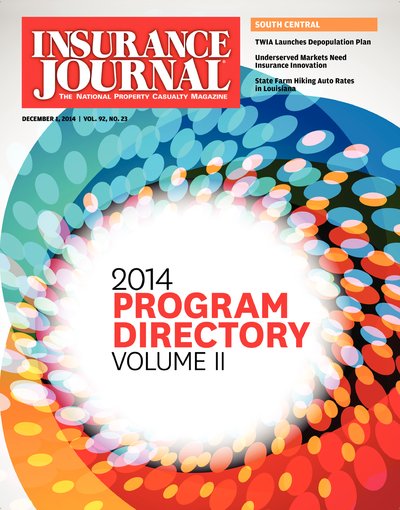 Insurance Journal Magazine December 1, 2014