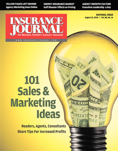 Insurance Journal Magazine August 16, 2010