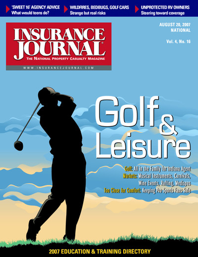 Insurance Journal Magazine August 20, 2007