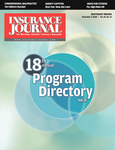 Insurance Journal Magazine December 7, 2009