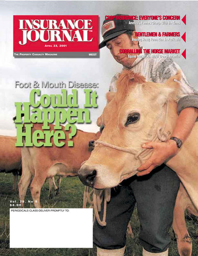 Insurance Journal Magazine April 23, 2001