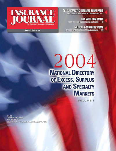 Insurance Journal Magazine January 26, 2004