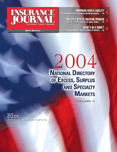 Insurance Journal Magazine July 5, 2004