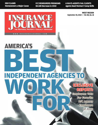 Insurance Journal Magazine September 20, 2010